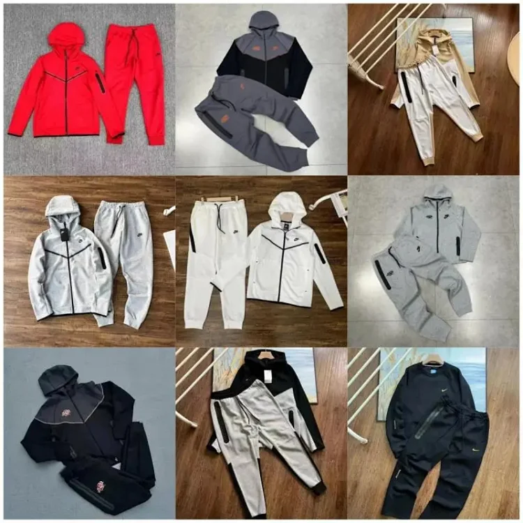 Nike Red Hoodie and Pants Set